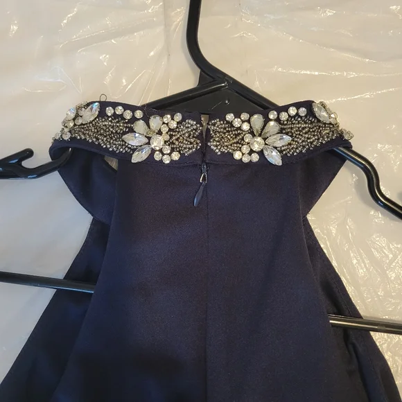 Lulu's xs Navy Blue Cocktail Dress - Picture 2 of 7